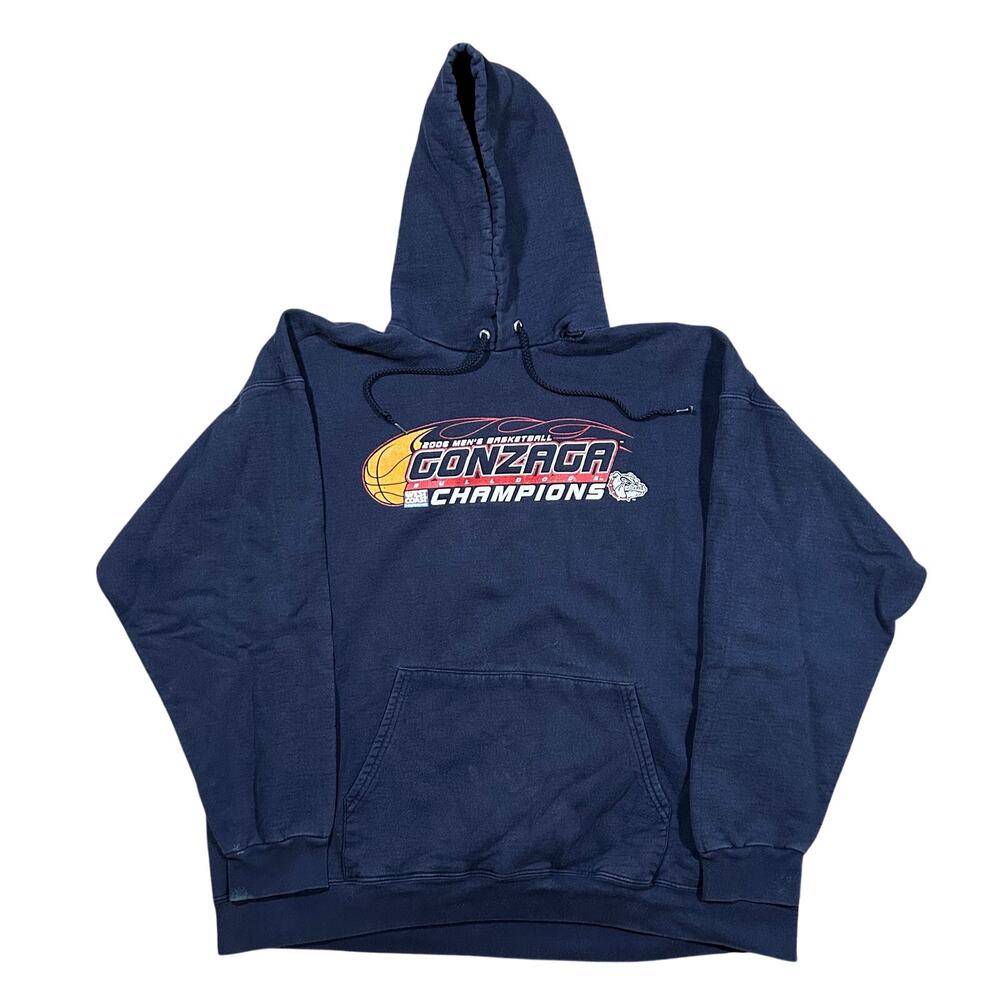 Vintage Gonzaga Bulldogs Hoodie Men’s XL Basketball Champions 2006 Pullover